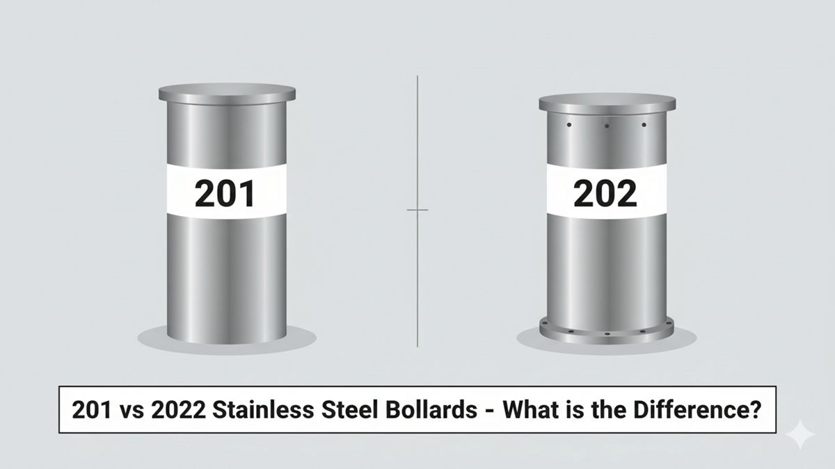 <img width="1024" height="576" src="https://i0.wp.com/ebollard.ae/wp-content/uploads/2024/07/What-is-the-Difference-Between-201-and-202-Stainless-Steel-Bollards-Featured-Image.png?fit=1024%2C576&ssl=1" class="archive-thumb title-thumb" alt="What is the Difference Between 201 and 202 Stainless Steel Bollards Featured Image" loading="lazy" decoding="async" srcset="https://i0.wp.com/ebollard.ae/wp-content/uploads/2024/07/What-is-the-Difference-Between-201-and-202-Stainless-Steel-Bollards-Featured-Image.png?w=1200&ssl=1 1200w, https://i0.wp.com/ebollard.ae/wp-content/uploads/2024/07/What-is-the-Difference-Between-201-and-202-Stainless-Steel-Bollards-Featured-Image.png?resize=300%2C169&ssl=1 300w, https://i0.wp.com/ebollard.ae/wp-content/uploads/2024/07/What-is-the-Difference-Between-201-and-202-Stainless-Steel-Bollards-Featured-Image.png?resize=1024%2C576&ssl=1 1024w, https://i0.wp.com/ebollard.ae/wp-content/uploads/2024/07/What-is-the-Difference-Between-201-and-202-Stainless-Steel-Bollards-Featured-Image.png?resize=150%2C84&ssl=1 150w, https://i0.wp.com/ebollard.ae/wp-content/uploads/2024/07/What-is-the-Difference-Between-201-and-202-Stainless-Steel-Bollards-Featured-Image.png?resize=768%2C432&ssl=1 768w, https://i0.wp.com/ebollard.ae/wp-content/uploads/2024/07/What-is-the-Difference-Between-201-and-202-Stainless-Steel-Bollards-Featured-Image.png?resize=500%2C281&ssl=1 500w" sizes="auto, (max-width: 1024px) 100vw, 1024px" data-attachment-id="13756" data-permalink="https://ebollard.ae/what-is-the-difference-between-201-and-202-stainless-steel-bollards/what-is-the-difference-between-201-and-202-stainless-steel-bollards-featured-image/" data-orig-file="https://i0.wp.com/ebollard.ae/wp-content/uploads/2024/07/What-is-the-Difference-Between-201-and-202-Stainless-Steel-Bollards-Featured-Image.png?fit=1200%2C675&ssl=1" data-orig-size="1200,675" data-comments-opened="0" data-image-meta="{"aperture":"0","credit":"","camera":"","caption":"","created_timestamp":"0","copyright":"","focal_length":"0","iso":"0","shutter_speed":"0","title":"","orientation":"0"}" data-image-title="What is the Difference Between 201 and 202 Stainless Steel Bollards Featured Image" data-image-description="<p>What is the Difference Between 201 and 202 Stainless Steel Bollards Featured Image</p>
" data-image-caption="<p>What is the Difference Between 201 and 202 Stainless Steel Bollards Featured Image</p>
" data-medium-file="https://i0.wp.com/ebollard.ae/wp-content/uploads/2024/07/What-is-the-Difference-Between-201-and-202-Stainless-Steel-Bollards-Featured-Image.png?fit=300%2C169&ssl=1" data-large-file="https://i0.wp.com/ebollard.ae/wp-content/uploads/2024/07/What-is-the-Difference-Between-201-and-202-Stainless-Steel-Bollards-Featured-Image.png?fit=1024%2C576&ssl=1" /><span class="archive-title-text">201 vs 202 Stainless Steel Bollards?</span>