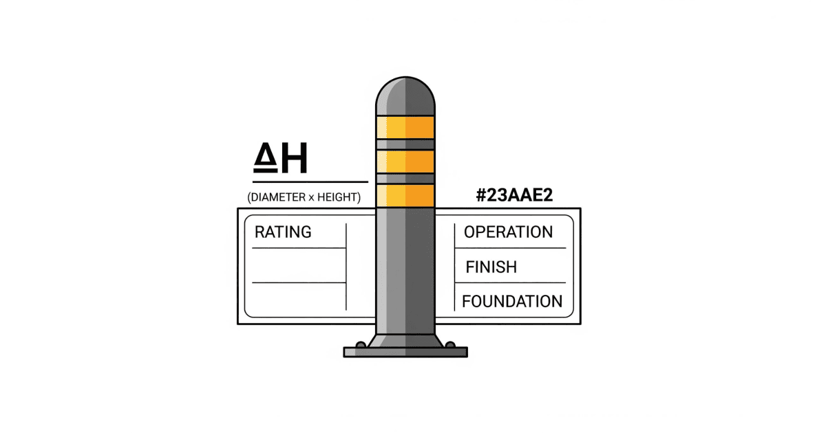 HVM Bollards — 125 Structured Bollard Name