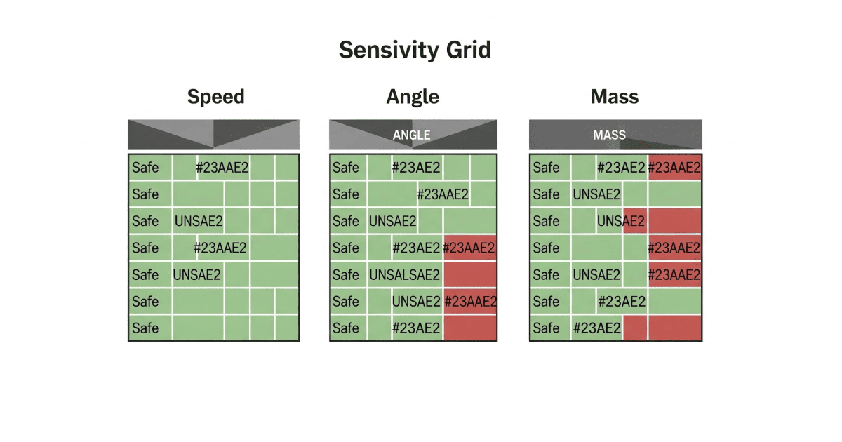 HVM Bollards — 228 Sensitivity Safety Factors