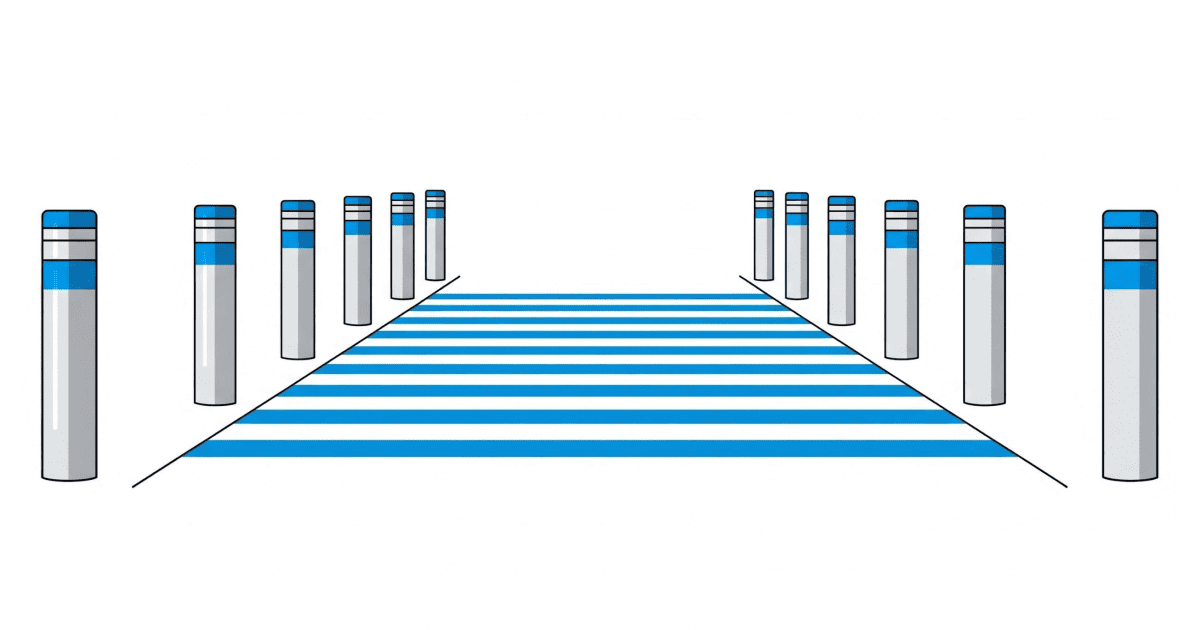 HVM Bollards — 231 People Flow Egress Widths