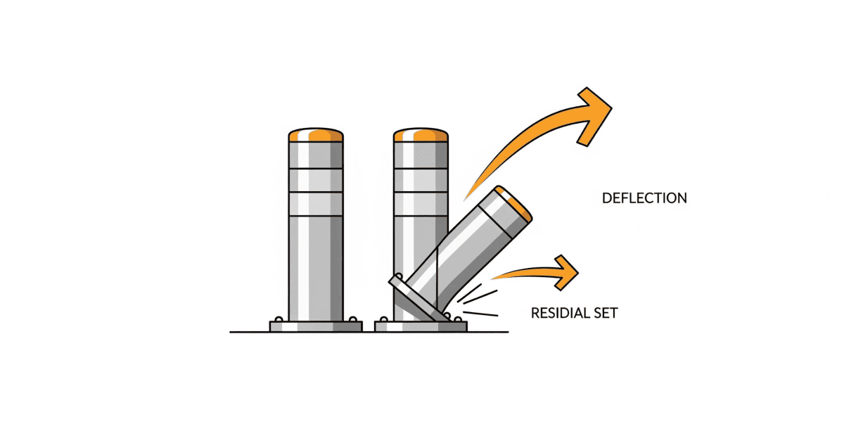 HVM Bollards — 314 Deflection Vs Permanent Set In Crash Rated Bollards