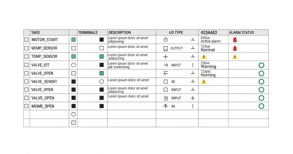 HVM Bollards — 523 Io List Template
