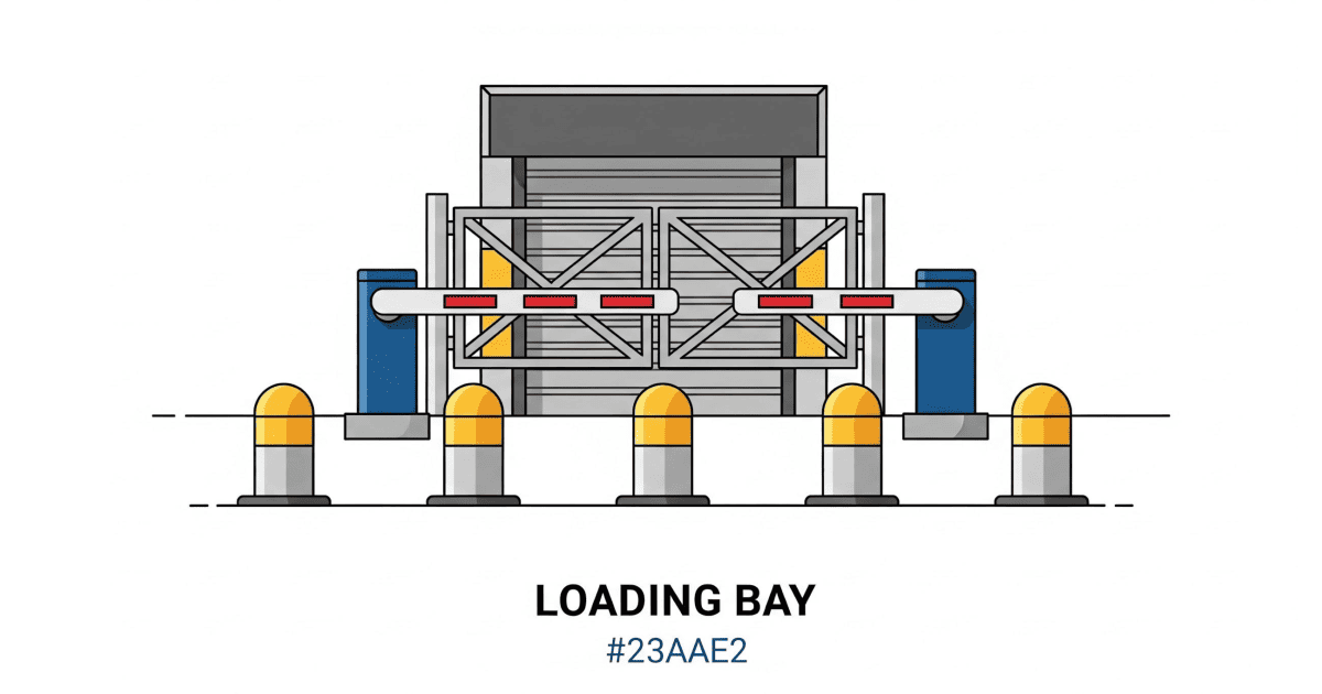 HVM Bollards — 824 Service Yards Loading