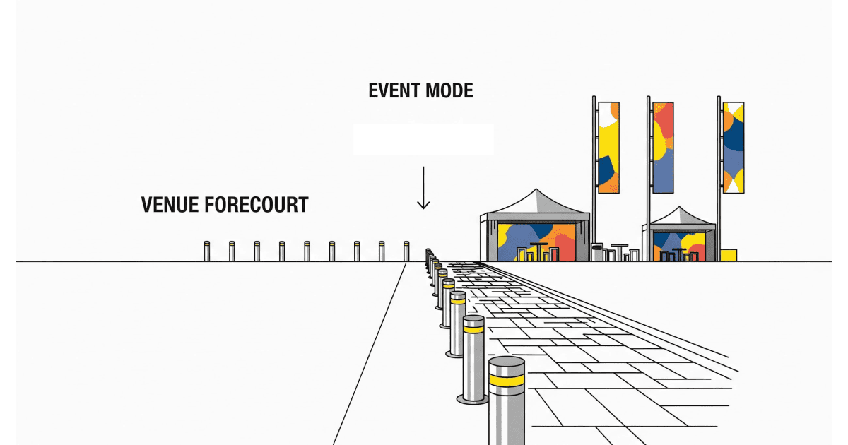 HVM Bollards — 825 Event Mode Reconfiguration