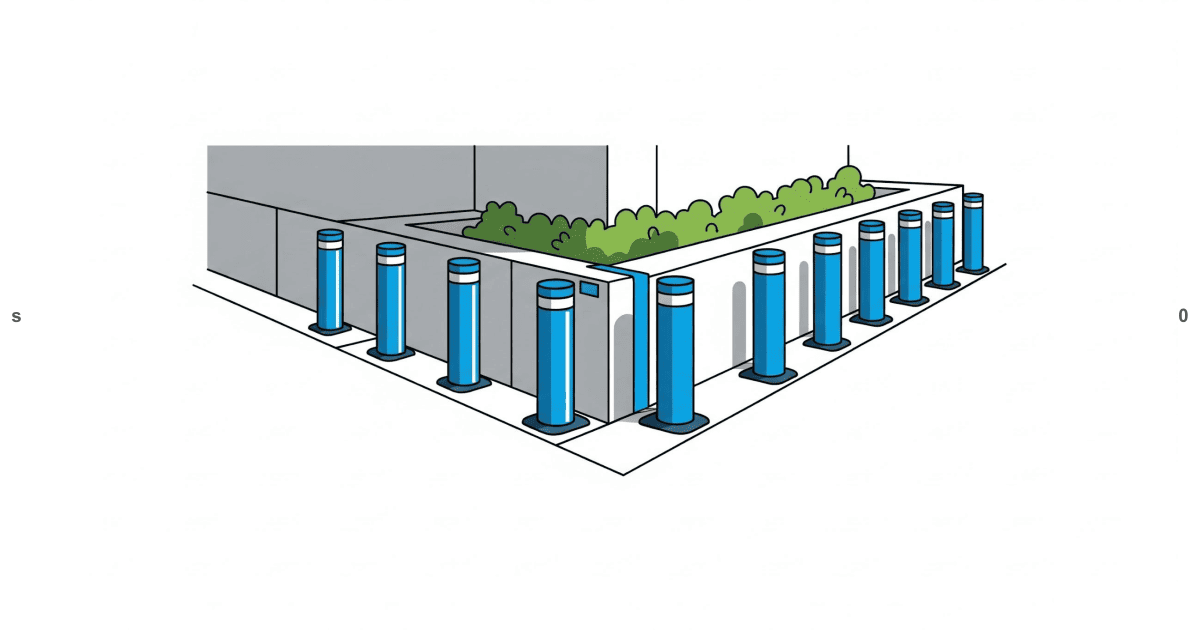 HVM Bollards — 827 Perimeter Tie Ins Boundaries