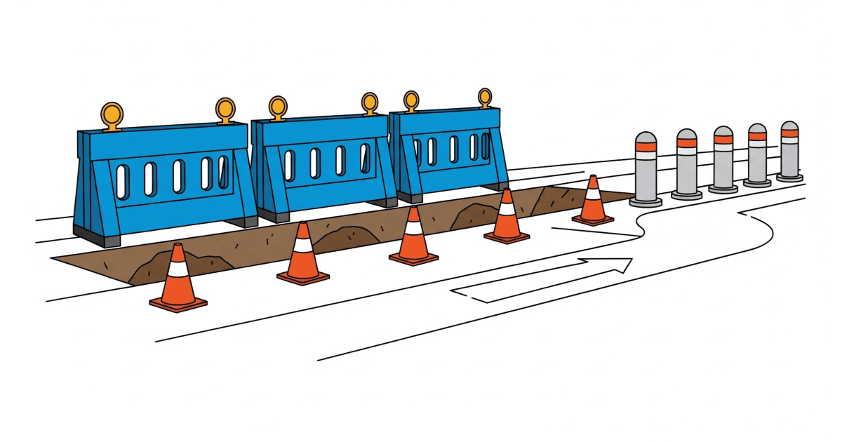 HVM Bollards — 857 Temporary Works Traffic Management